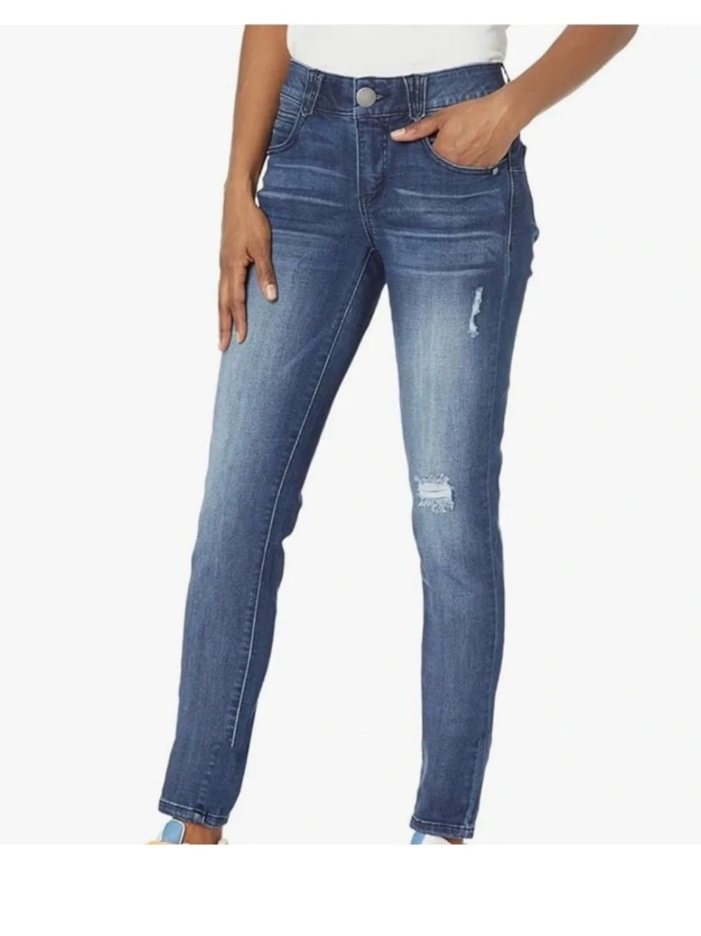 Democracy Jeans Womens 14 Distressed Skinny